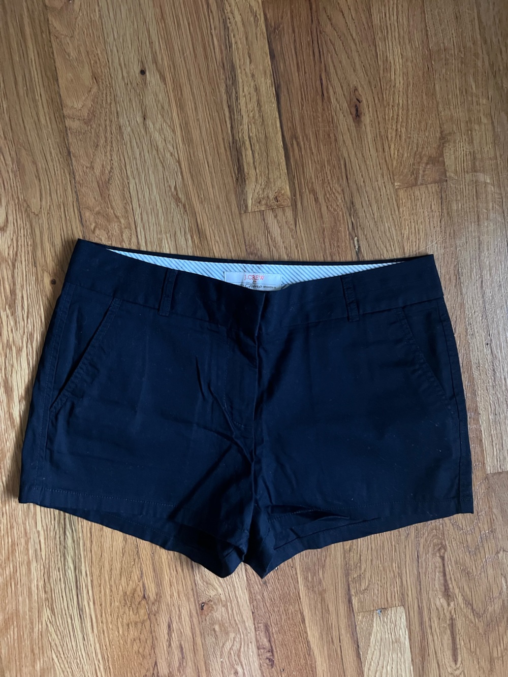 J. Crew Women's Navy 100% cotton “broken-in” Chino Shorts